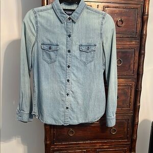 Old Navy Blue Button Down Dress Shirt